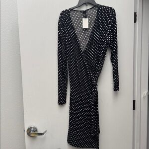 H&M Vintage Style Wrap Polla Dot Dress